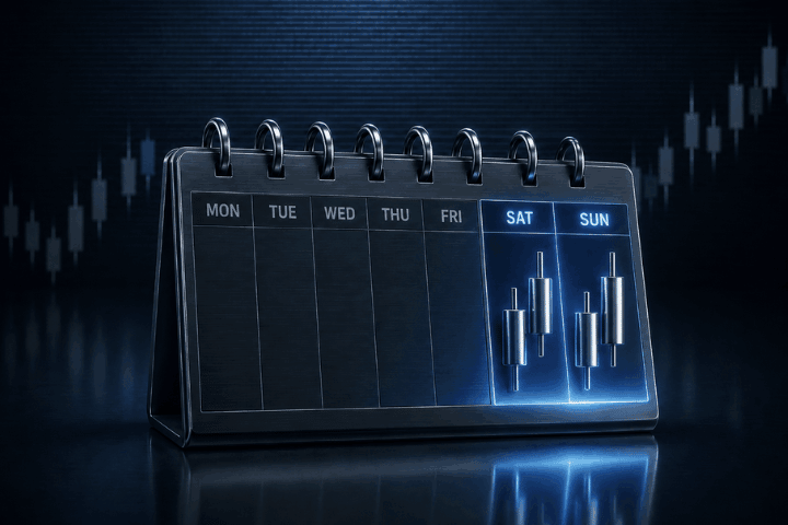 Weekend trading: how to trade crypto, gold, silver and synthetic indices when traditional markets are closed 